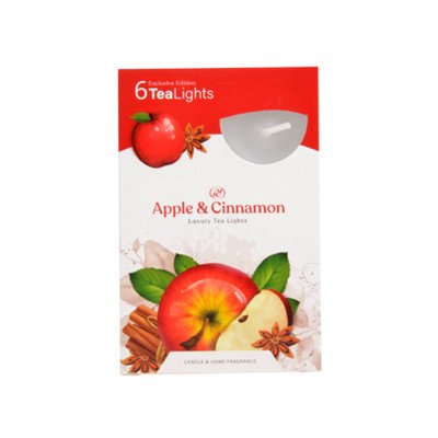 Svíčky čajové vonné Apple Cinnamon 6 ks